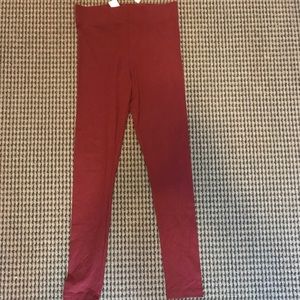 H&M Burgundy Leggings